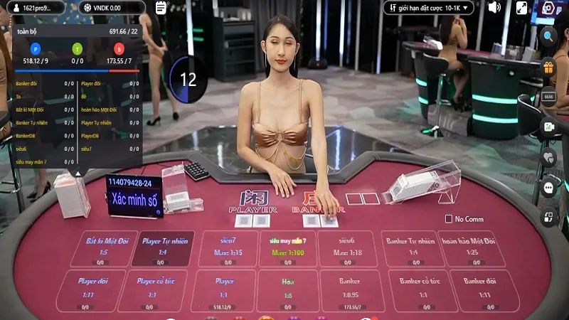 Liệt kê những trò chơi hot nhất tại Live Casino 68WIN
